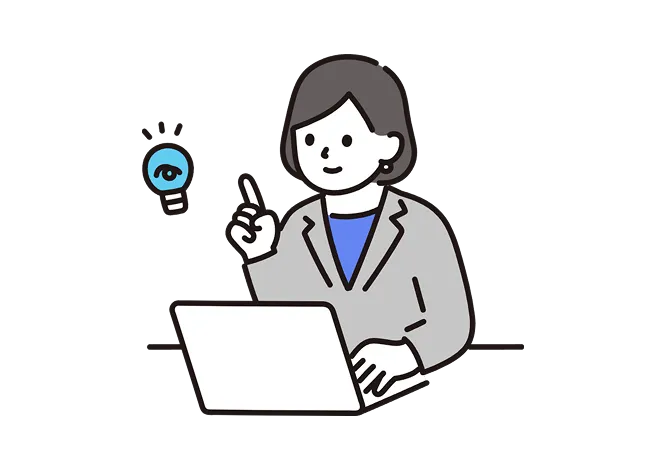 業務改善のアイデアを形にしている様子